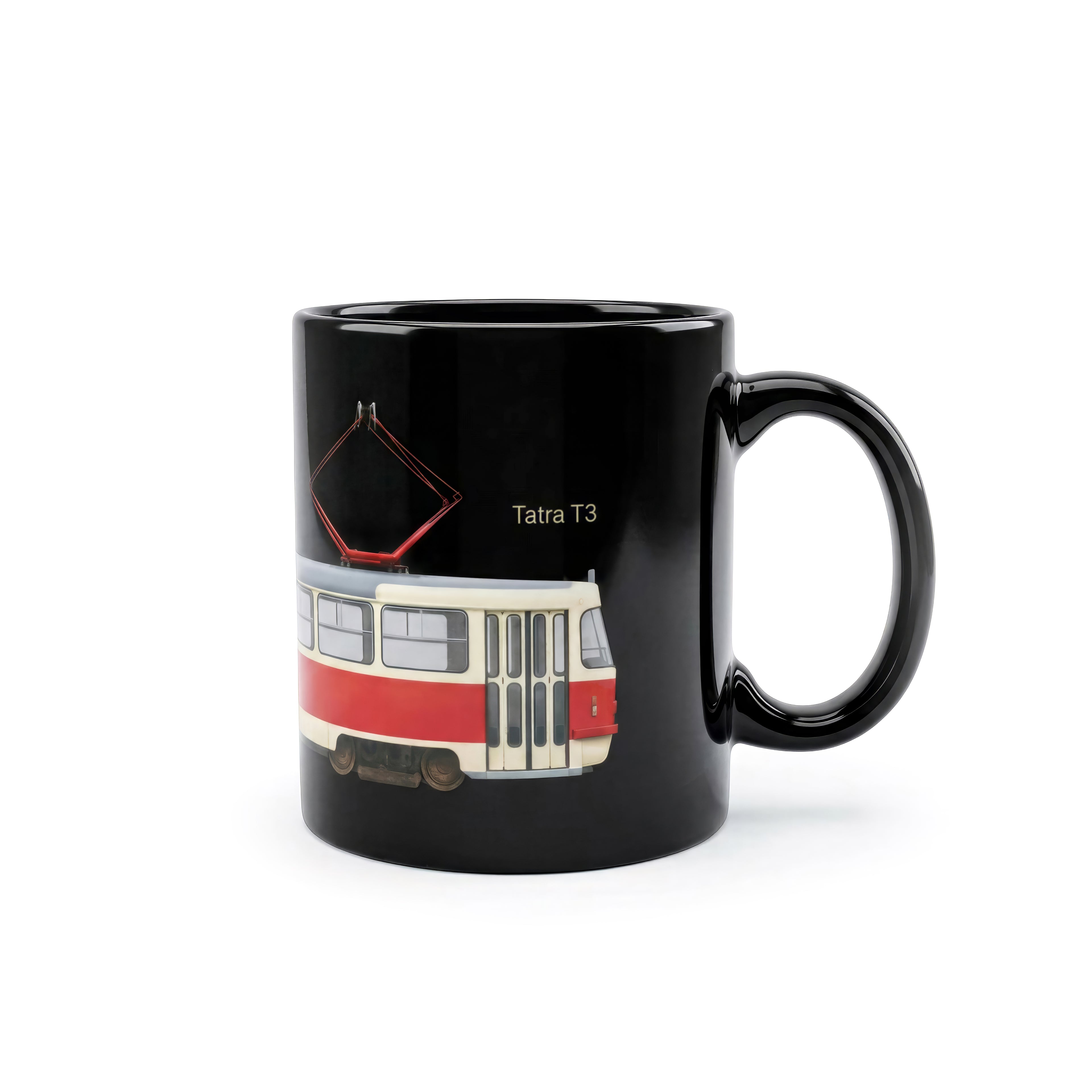 T3 Tram Black Mug